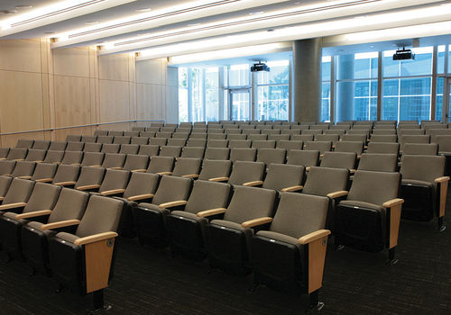 Poltrona per auditorium contemporanea - MERCURY - Sedia Systems - in tessuto / con tavoletta / contract