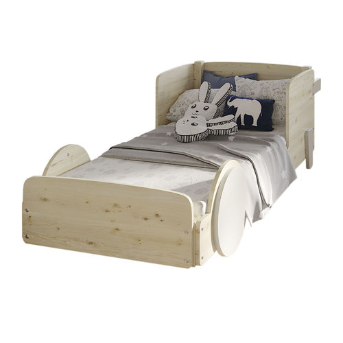 Letto singolo - Discovery 1 - MATHY BY BOLS - con scaffale integrato / 90x190 cm / laccato