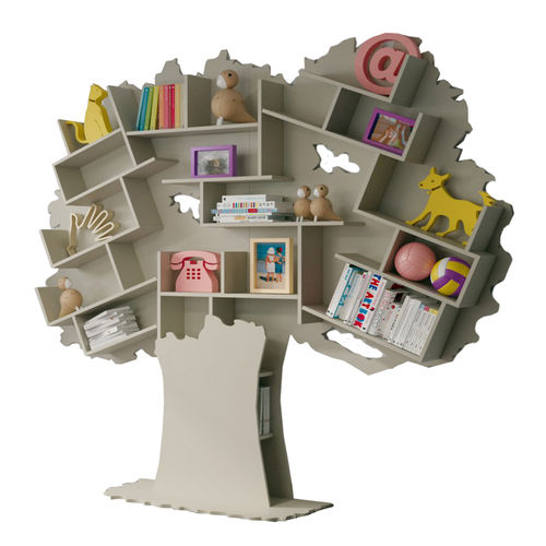 Libreria contemporanea - TESS - MATHY BY BOLS - in legno / per bambini / bianca