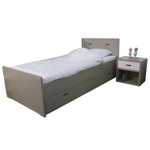 Letto singolo - MADAKET 90B SO - MATHY BY BOLS - contemporaneo / per bambini / in legno
