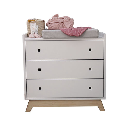 Cassettone contemporaneo - MADAVIN - MATHY BY BOLS - in legno / per bambini / 3 cassetti