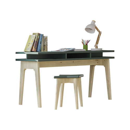 Scrivania da terra - MADAVIN - MATHY BY BOLS - contemporanea / in legno / dritta