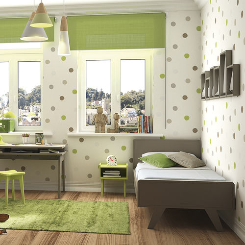 Cameretta bianca - MADAVIN: JUNIOR  - MATHY BY BOLS - grigia / rosa / in MDF