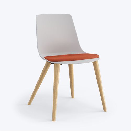 Sedia visitatore contemporanea - SOLIX - Viasit GmbH - da interno / in faggio / in plastica