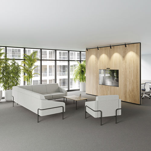 Divano contemporaneo - COM4LOUNGE - Viasit GmbH - in espanso / in plastica / in acciaio