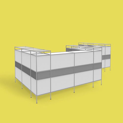 Banco reception modulare - SYSTEM4 - Viasit GmbH - in acciaio / per stoccaggio