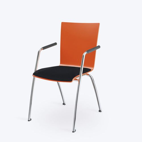 Sedia visitatore contemporanea - OBJECT - Viasit GmbH - da interno / in metallo / in acciaio