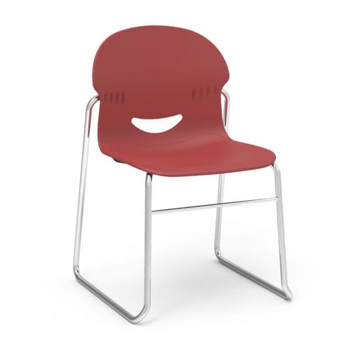 Sedia da pranzo contemporanea - I.Q. SERIES - Virco - da interno / in polipropilene / con supporto in acciaio