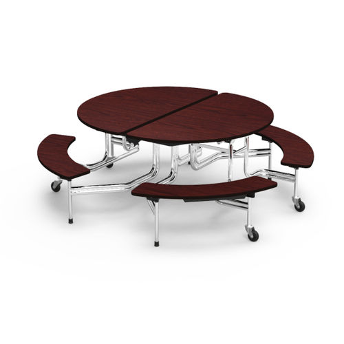 Tavolo da pranzo contemporaneo - MT MOBILE BENCH - Virco - in acciaio / in laminato ad alta pressione / con supporto in acciaio