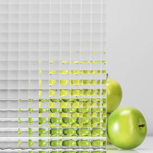 Pannello in vetro temprato - CROSS REEDED SMALL - General Glass International - laminato / decorato / per interni