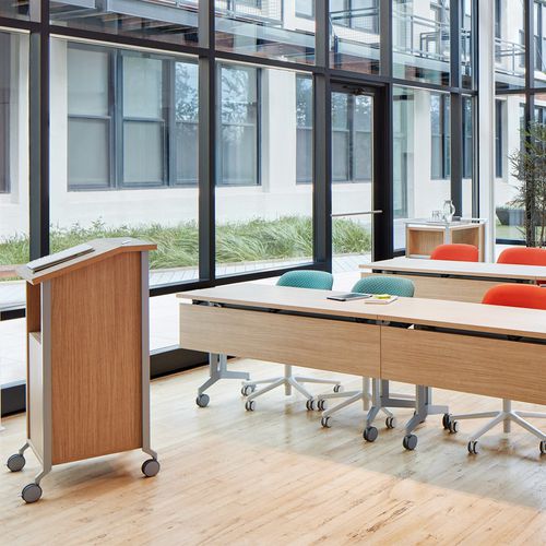 Podio da conferenza - PLANES ANCILLARY - Haworth - con rotelle / in laminato
