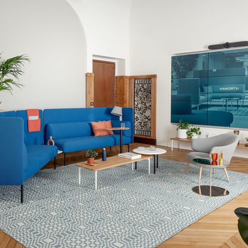 Tappeto contemporaneo - PATCH - Haworth - a motivi / geometrico / in PET