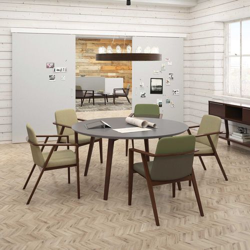 Sedia contemporanea - BOURNE  - Jasper Group - da interno / in tessuto / impiallacciata in legno