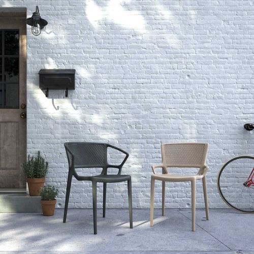 Sedia contemporanea - FLORETTE  - Jasper Group - da esterno / da interno / in plastica