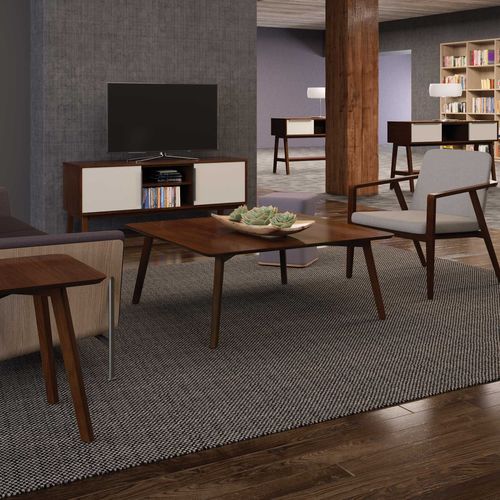Tavolino basso contemporaneo - BOURNE - Jasper Group - in noce / impiallacciato in legno / in ciliegio