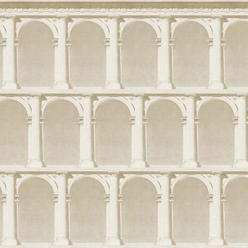Carta da parati contemporanea - ARCHE & COLUMNS /3 - Papiers de Paris - a motivi / aspetto cemento / blu