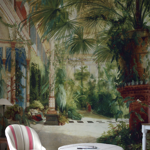 Carta da parati contemporanea - PALM GROVE - Papiers de Paris - con motivi naturali / con scene / aspetto carta da parati