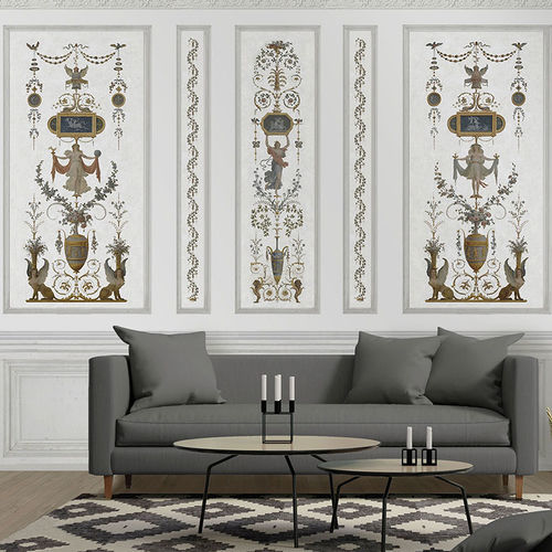 Pannello decorativo di rivestimento - BOUDOIR DE LA REINE - GROTESQUE N°8 - Papiers de Paris - da parete / ad alta resistenza / in legno