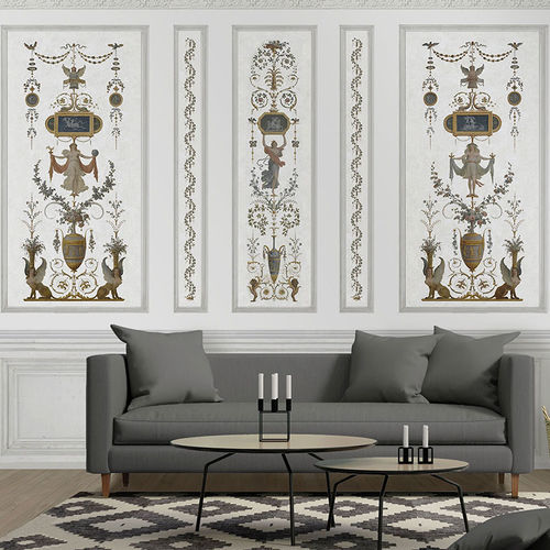 Pannello decorativo da parete - BOUDOIR DE LA REINE - GROTESQUE N°2 - Papiers de Paris - ad alta resistenza / in legno / di carta