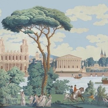 Carta da parati contemporanea - MONUMENTS OF PARIS - Papiers de Paris - panoramica / aspetto carta da parati / multicolore