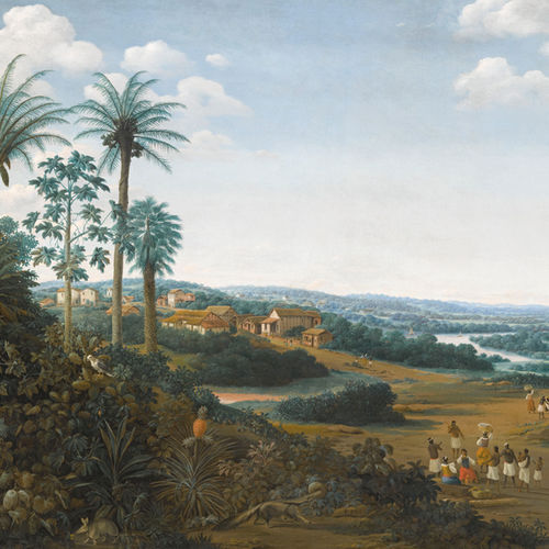 Carta da parati classica - BRASILIAN PLANTATION - Papiers de Paris - panoramica / con scene / aspetto carta da parati