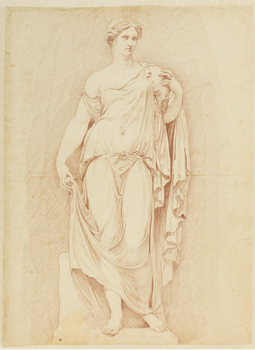 Carta da parati classica - ROMAN STATUE - Papiers de Paris - con scene / aspetto tessuto / sabbia
