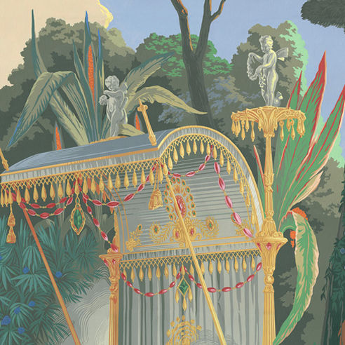 Carta da parati classica - DESFOSSÉ PANEL - Papiers de Paris - con scene / aspetto carta da parati / multicolore