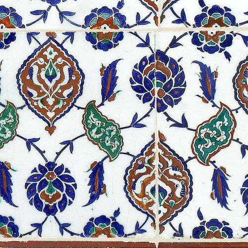 Carta da parati orientale - ORIENT-T1 - Papiers de Paris - capolavori della pittura / con motivo di maiolica / aspetto piastrelle
