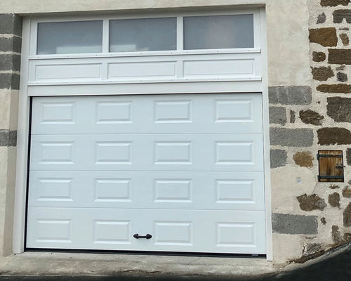 Porta sezionale per garage - La Toulousaine - in acciaio / manuale / automatica