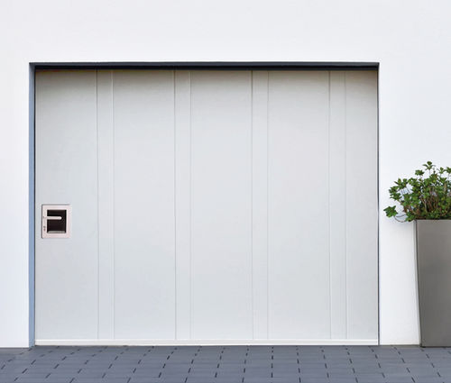Porta sezionale laterale per garage - La Toulousaine - in acciaio / manuale / automatica