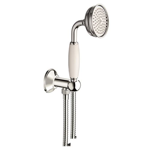 Doccetta manuale da braccia - DUPLEX COLONIAL - CARIMALI design shower_space - rotonda / in ottone / finitura cromata