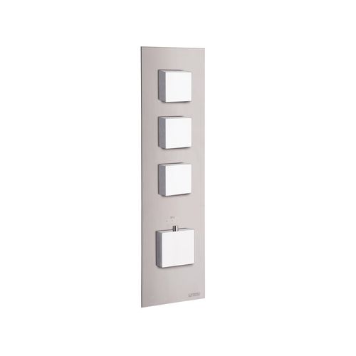 Miscelatore da doccia - ILQUADRO  - CARIMALI design shower_space - da parete / termostatico / in metallo cromato