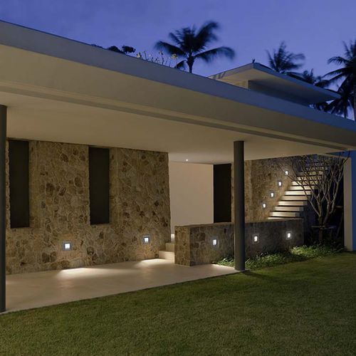 Luce da incasso a muro - RASCASSE 13 - Inverlight Srl - LED / quadrata / IP67