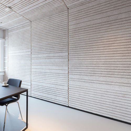 Pannello acustico a muro - LINE DESIGN - Troldtekt A/S - per soffitto / in legno-cemento / rettangolare