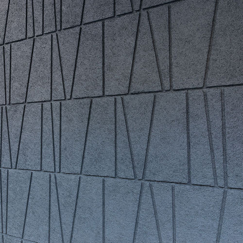 Pannello acustico a muro - TILT LINE - Troldtekt A/S - per soffitto / in legno-cemento / rettangolare