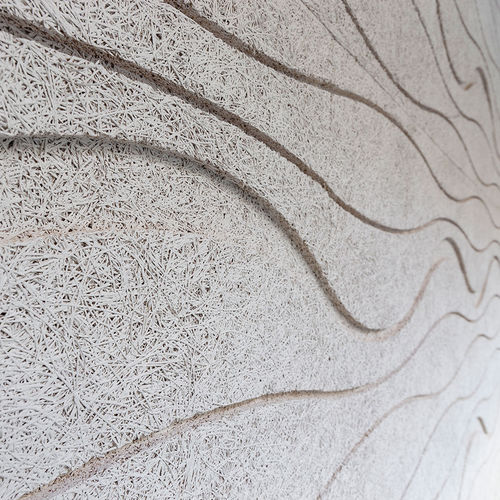 Pannello acustico a muro - CURVES - Troldtekt A/S - per soffitto / in legno-cemento / rettangolare