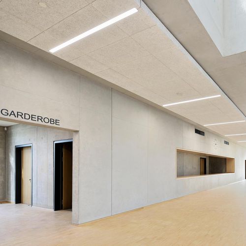Controsoffitto in legno-cemento - Troldtekt A/S - in pannelli / ad isola / acustico