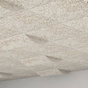 Controsoffitto in legno-cemento - SIMPLE WAVE - Troldtekt A/S - a quadrotte / acustico / 3D