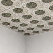 Controsoffitto in legno-cemento - CIRCLES - Troldtekt A/S - a quadrotte / acustico / perforato