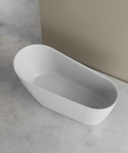 Vasca da bagno asimmetrica - WAVY - Fiora - ad isola / per ambiente abitativo / in composito