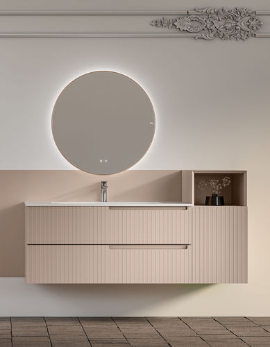 Specchio da bagno a muro - TONDO - Fiora - sospeso / contemporaneo / rotondo