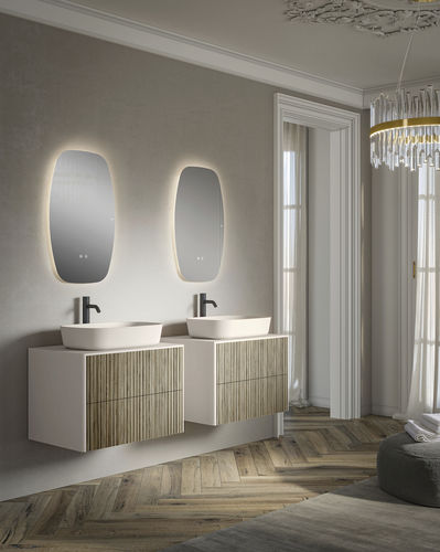 Specchio da bagno a muro - MALVA - Fiora - per servizi sanitari / moderno / colore personalizzabile