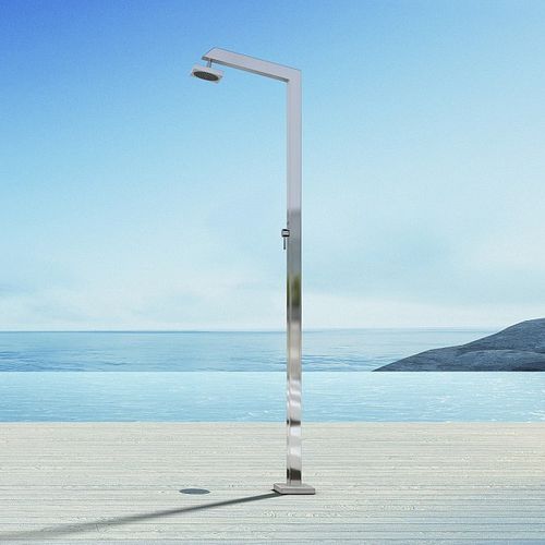 Doccia da esterno in acciaio inossidabile - TECNO CUBE M ZOE - Inoxstyle