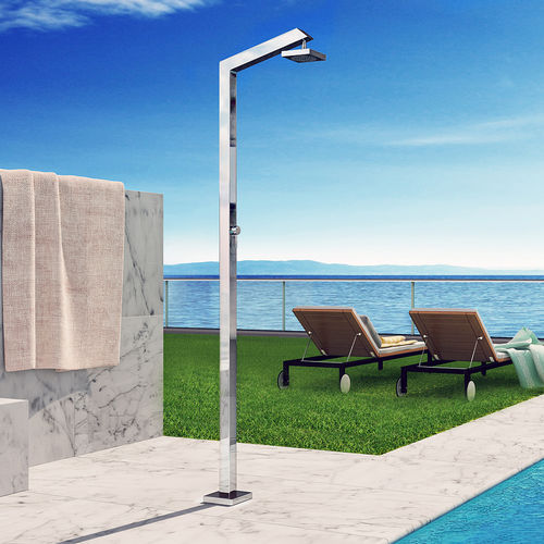 Doccia da esterno per piscina - TECNO CUBE M - Inoxstyle - in acciaio inossidabile
