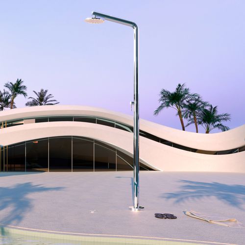 Doccia da esterno per piscina - RIVA M - Inoxstyle - multifunzione / classica / in acciaio inossidabile lucido