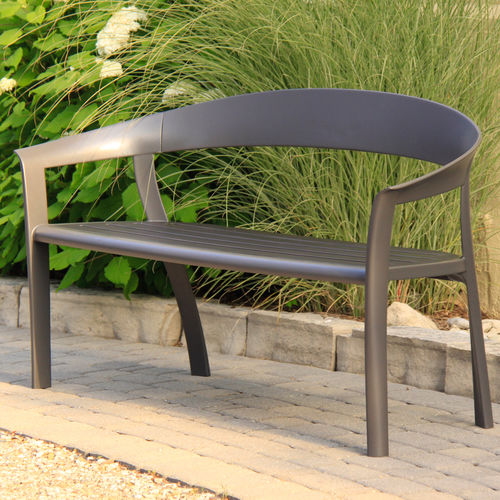 Panca per spazi pubblici classica - MLB1400 - Maglin Site Furniture - in alluminio / in materiale composito / in polietilene