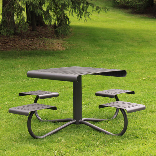 Tavolo da picnic contemporaneo - MLPT1100B - Maglin Site Furniture - in acciaio / in composito / in ipè