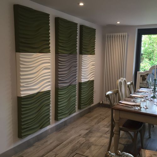 Pannello acustico a muro - WAVE - Soundtect - per soffitto / in poliestere / quadrato