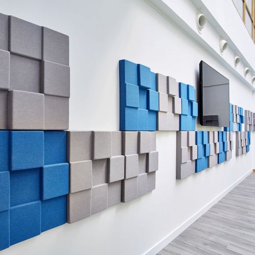 Pannello acustico a muro - CUBISM - Soundtect - per soffitto / per controsoffitto / in poliestere