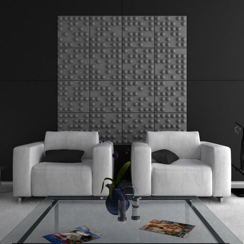 Pannello acustico a muro - TETRIS - Soundtect - per soffitto / in poliestere / quadrato
